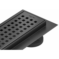 Odtokový sprchovací žľab SQUARES BLACK - čierny