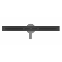 Sprchový žľab MAXMAX Mexen FLAT 360 SUPER SLIM - čierny, 1751130