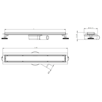 Sprchový žľab MAXMAX R-LINE PRO