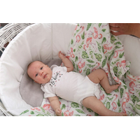 Detská mušelínová plienka (zavinovačka) BABYMAM PREMIUM 120x120 cm - Plameniaky