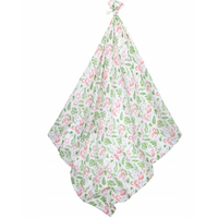 Detská mušelínová plienka (zavinovačka) BABYMAM PREMIUM 120x120 cm - Plameniaky