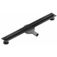 Sprchový žľab MAXMAX FLAT 360 SLIM - čierny