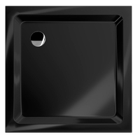 Sprchová vanička MEXEN SLIM 90x90 cm - čierna, 40709090