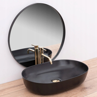 Keramické umývadlo Rea CLEO - čierne matné