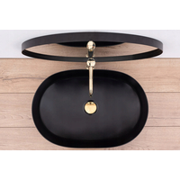 Keramické umývadlo Rea CLEO - čierne matné