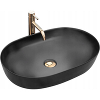 Keramické umývadlo Rea CLEO - čierne matné