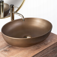 Keramické umývadlo Rea VILLA - retro zlaté