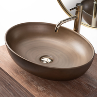 Keramické umývadlo Rea VILLA - retro zlaté