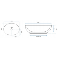 Keramické umývadlo Rea VILLA - retro zlaté