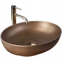 Keramické umývadlo Rea VILLA - retro zlaté