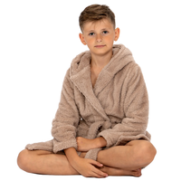 Detský župan KIDS - béžový medvedík - 10-14 rokov