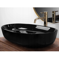 Keramické umývadlo Rea CLEO 61 - čierne lesklé