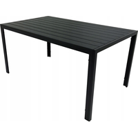Záhradný stôl ALICE - 150x90 cm - čierny