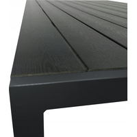 Záhradný stôl ALICE - 150x90 cm - grafitový/čierny