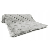 Kusový koberec OSLO TX pikovaný - svetlo šedý - imitácia králičej kožušiny