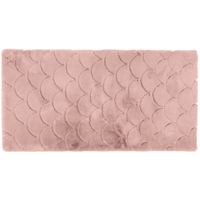 Kusový koberec OSLO TX s vlnami - svetlo ružový - imitácia králičej kožušiny
