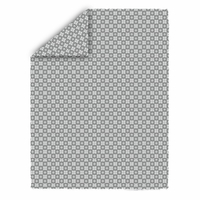 Deka SCANDI 150x200 cm - vianočné vzory - šedá/biela