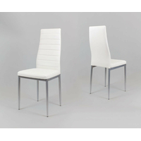 Dizajnová stolička VERONA - biela/sivá - TYP A