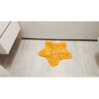 Detský plyšový koberec SOFT STAR 60x60 cm - horčicový