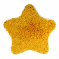 Detský plyšový koberec SOFT STAR 60x60 cm - horčicový