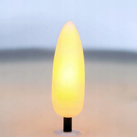LED sviečka v skle - 15x15 cm - teplá biela