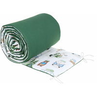 Ochranný mantinel do postieľky 180x30 cm PREMIUM - Kempovanie/tmavo zelená