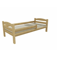 Detská posteľ z MASÍVU 200x90cm SO ŠUPLIKMI - DP005 - morenie dub
