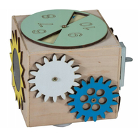 Drevená edukačná kocka 10x10x10 cm - prírodná