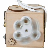 Drevená edukačná kocka 10x10x10 cm - prírodná