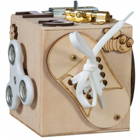 Drevená edukačná kocka 10x10x10 cm - prírodná