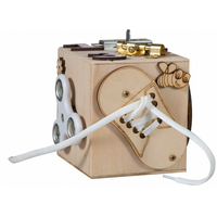 Drevená edukačná kocka 10x10x10 cm - prírodná