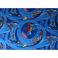 Detský koberček LIETADLÁ modrý 200x200 cm