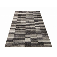 Kusový koberec PANNE pásky - odtiene šedej 200x290 cm