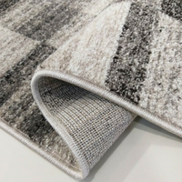 Kusový koberec PANNE pásky - odtiene šedej 200x290 cm