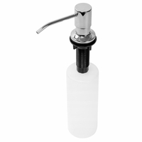 Okrúhly dávkovač REA 250 ml na zabudovanie do drezu - chrómový
