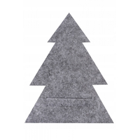 Vianočný obal na príbory - 4 ks - šedé - stromčeky