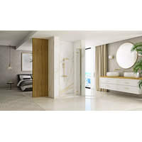 Sprchové dvere REA HUGO 90 cm - brúsené zlaté