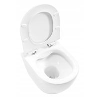 Závesné WC Rea CARTER RIMLESS + Duroplast sedátko slim - biele