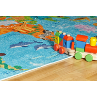 Detský kusový koberec Torino kids 233 WORLD MAP