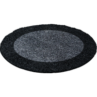 Kusový koberec Life Shaggy 1503 anthracit circle