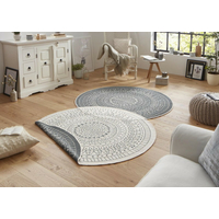 Kusový obojstranný koberec Twin 103143 creme grey