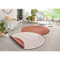 Kusový obojstranný koberec Twin 103110 terra creme circle