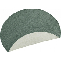 Kusový obojstranný koberec Twin 103095 green creme circle