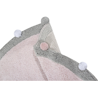 Ručne tkaný kusový koberec Bubbly Soft Pink