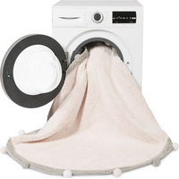 Ručne tkaný kusový koberec Bubbly Soft Pink