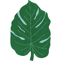 Ručne tkaný kusový koberec Monstera Leaf