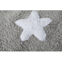 Ručne tkaný kusový koberec Stars Grey-White