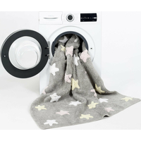 Ručne tkaný kusový koberec Tricolor Stars Grey-Pink