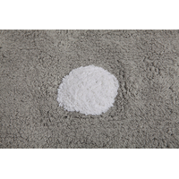 Ručne tkaný kusový koberec Polka Dots Grey-White