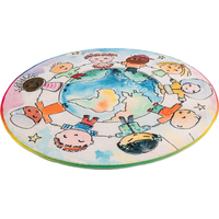 Detský kusový koberec Juno 477 World Map circle
